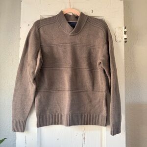Patagonia 100% Wool Sweater Women's Brown Pullover Textured Knit Outdoor Classic
